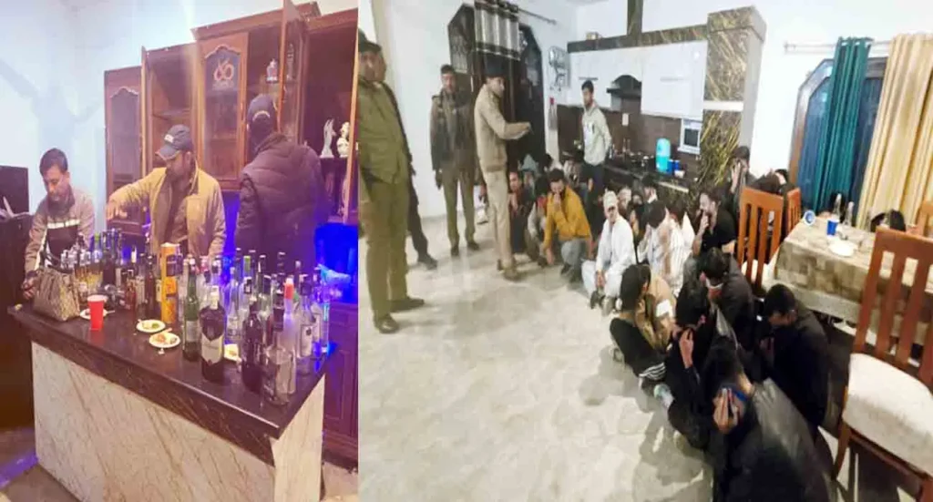 Police were shocked to see the condition of 17 girls and 40 boys in an illegal party going on in the house.